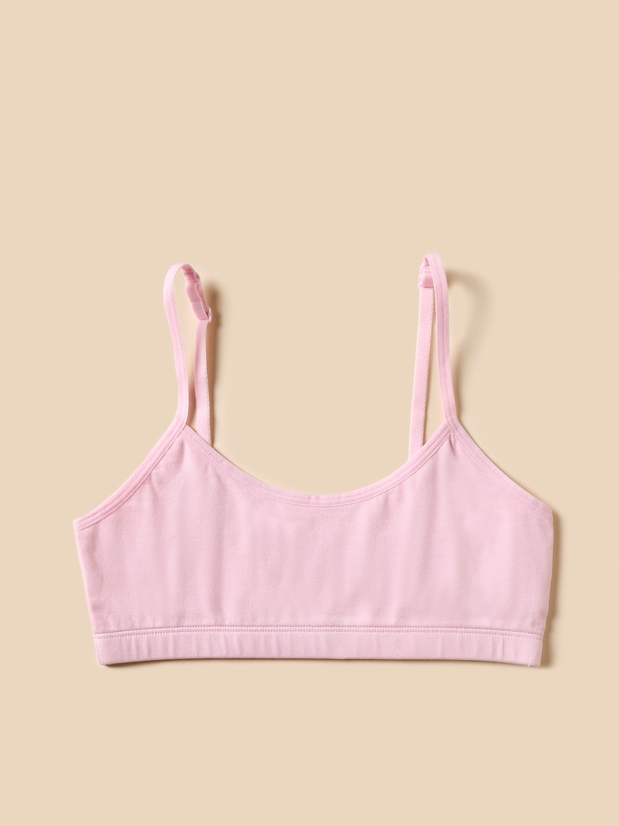 Pack of 2 - Plain Bra with Bow Applique