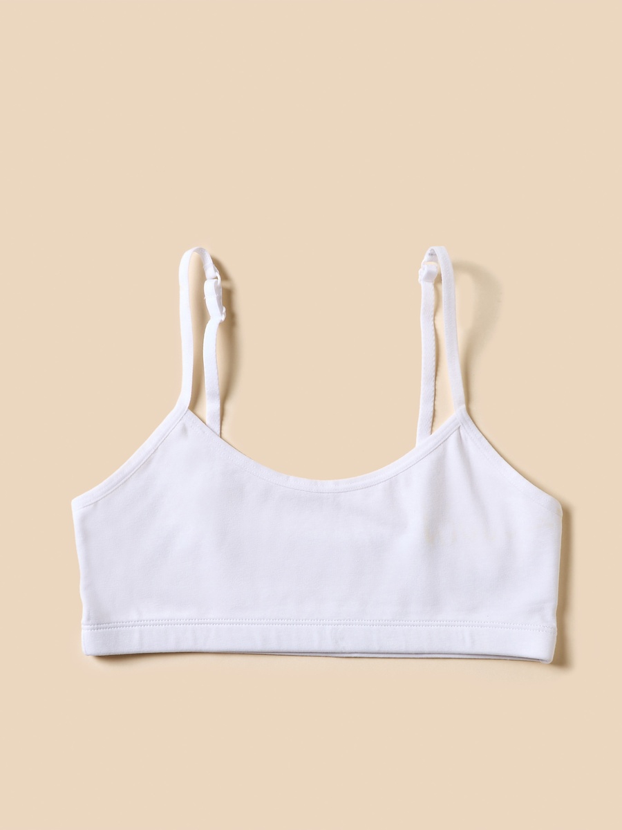 Pack of 2 - Plain Bra with Bow Applique