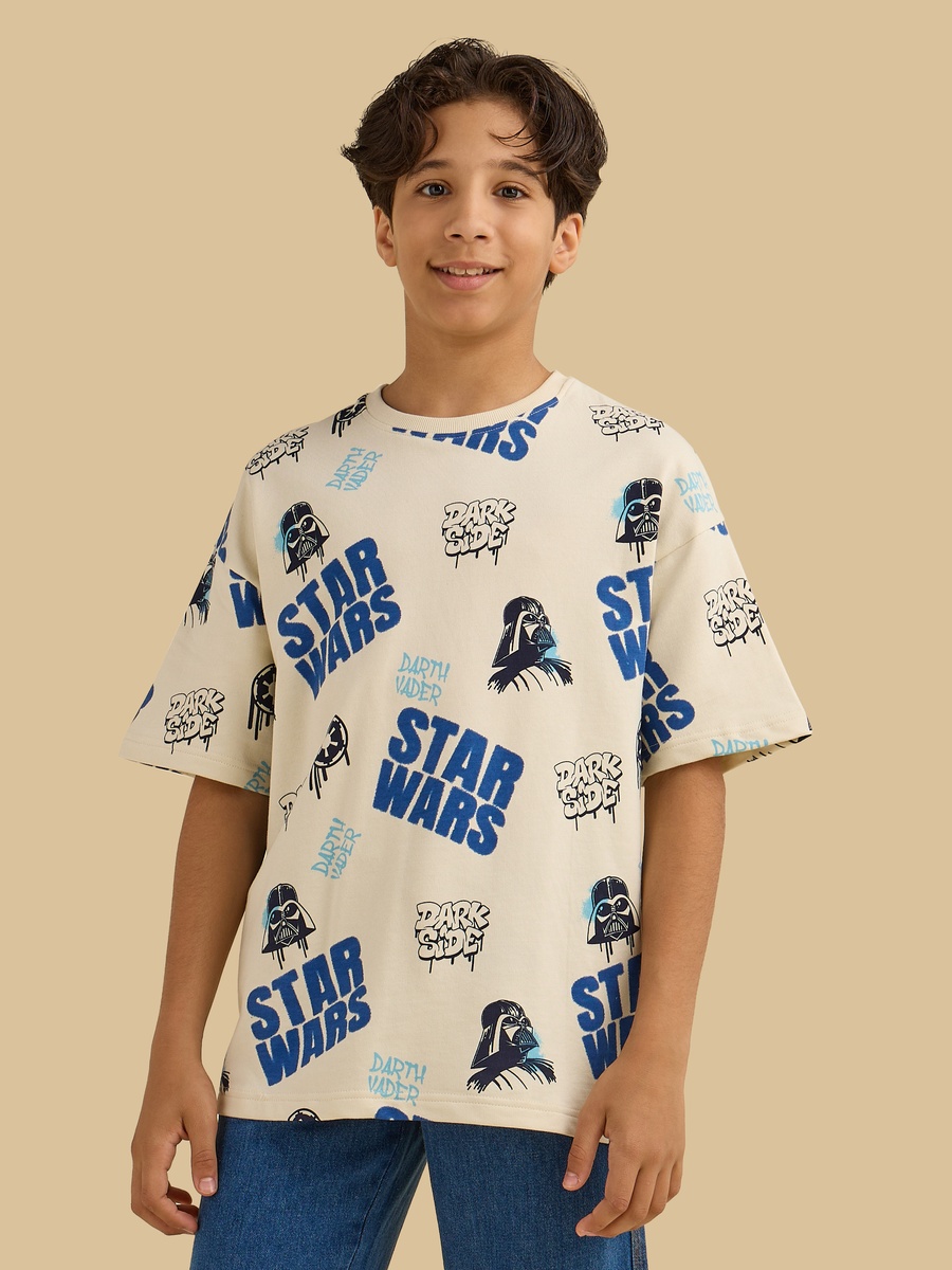 Star Wars Print Cotton T-Shirt