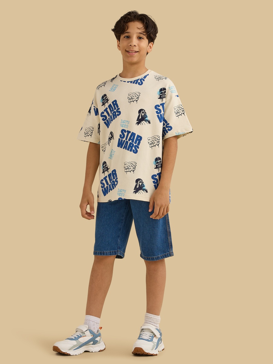 Star Wars Print Cotton T-Shirt