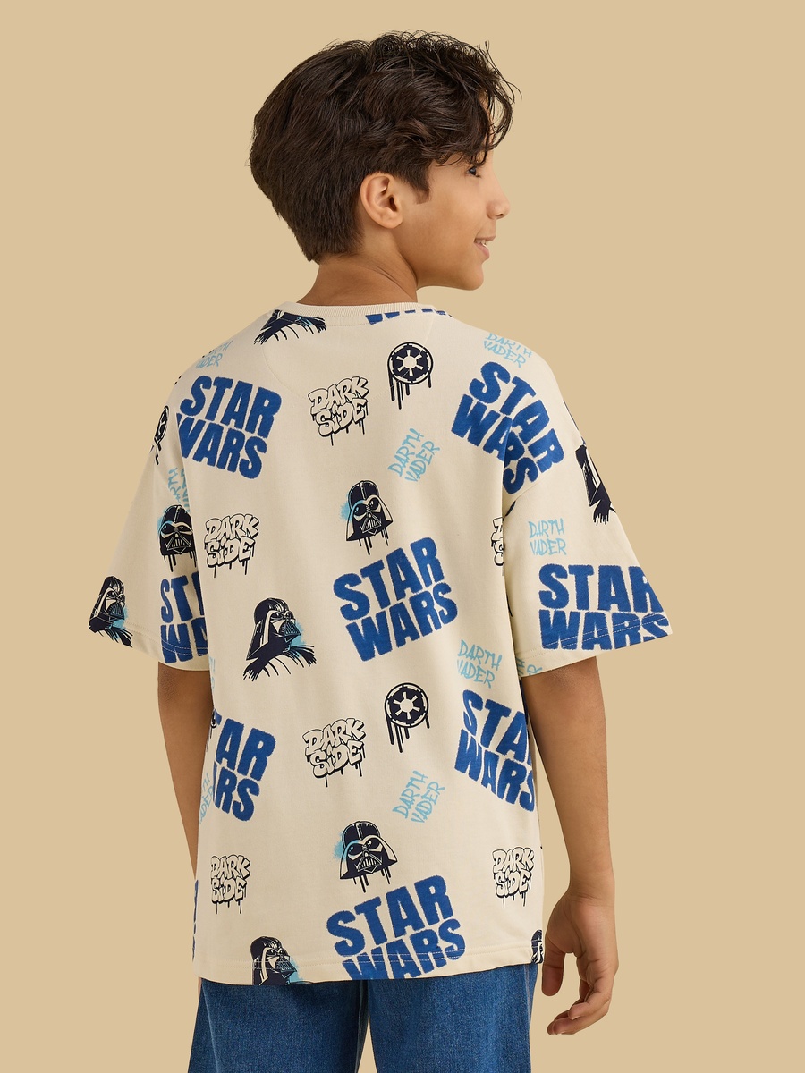 Star Wars Print Cotton T-Shirt