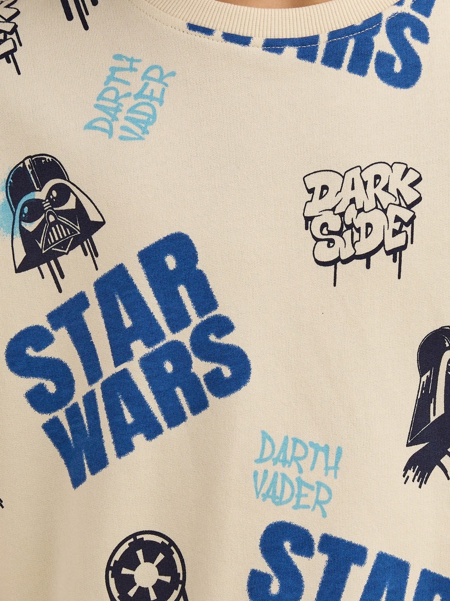 Star Wars Print Cotton T-Shirt