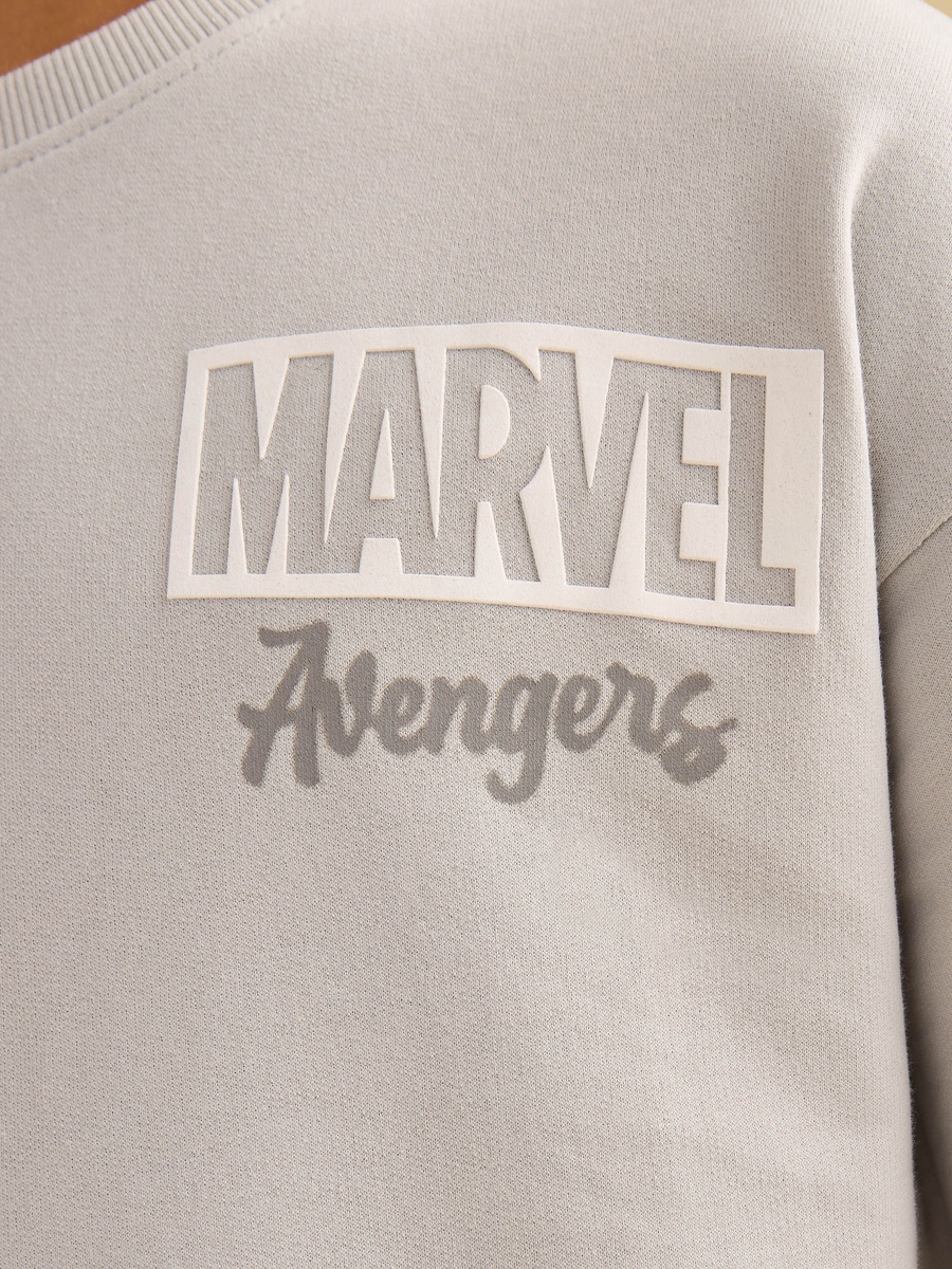 Avengers Print Cut and Sew Cotton T-Shirt