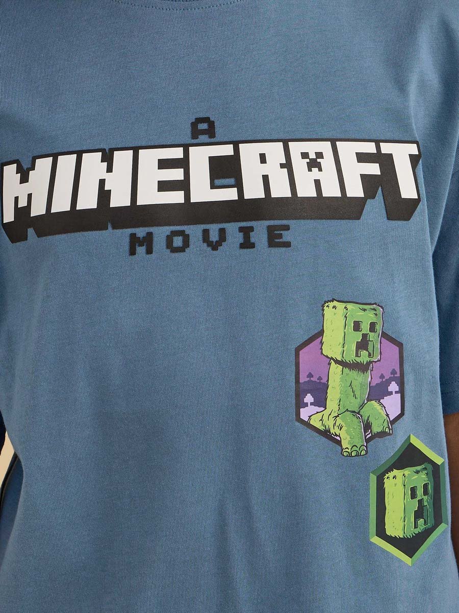 Minecraft Print Cotton T-Shirt