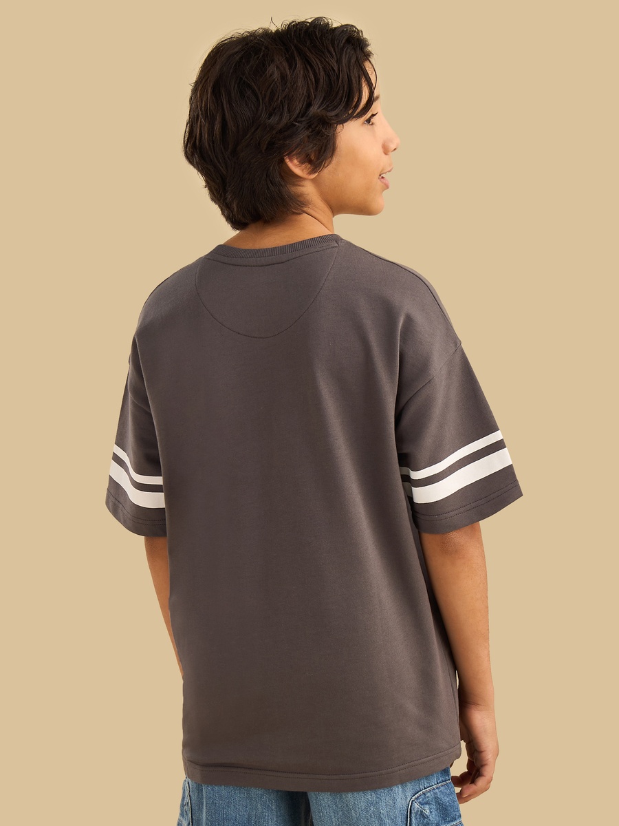 Houston Varsity Print Cotton T-Shirt