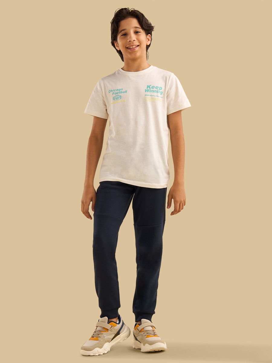 Football Print Cotton T-Shirt