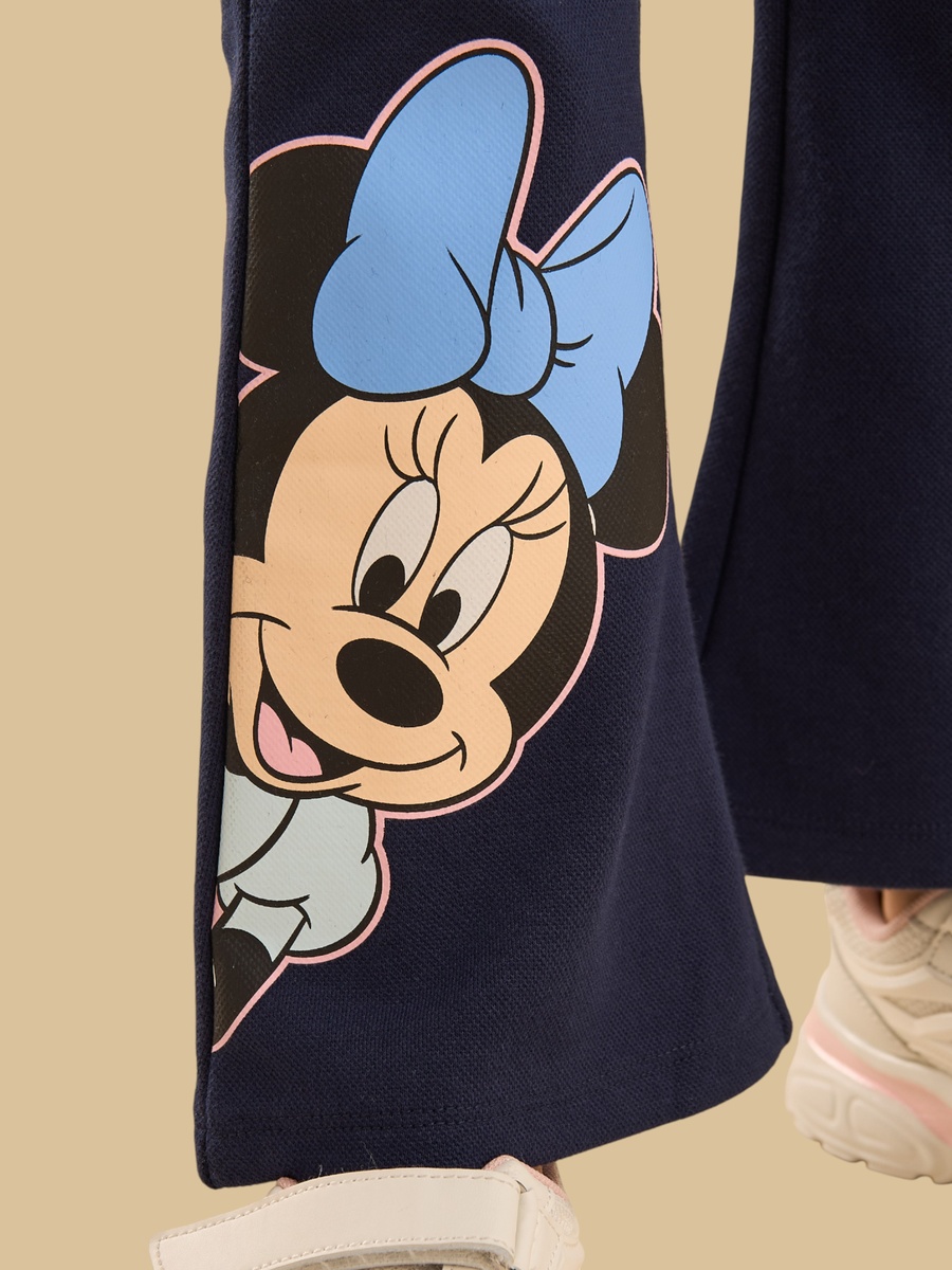 Minnie Mouse Print T-Shirt with Flared Pants