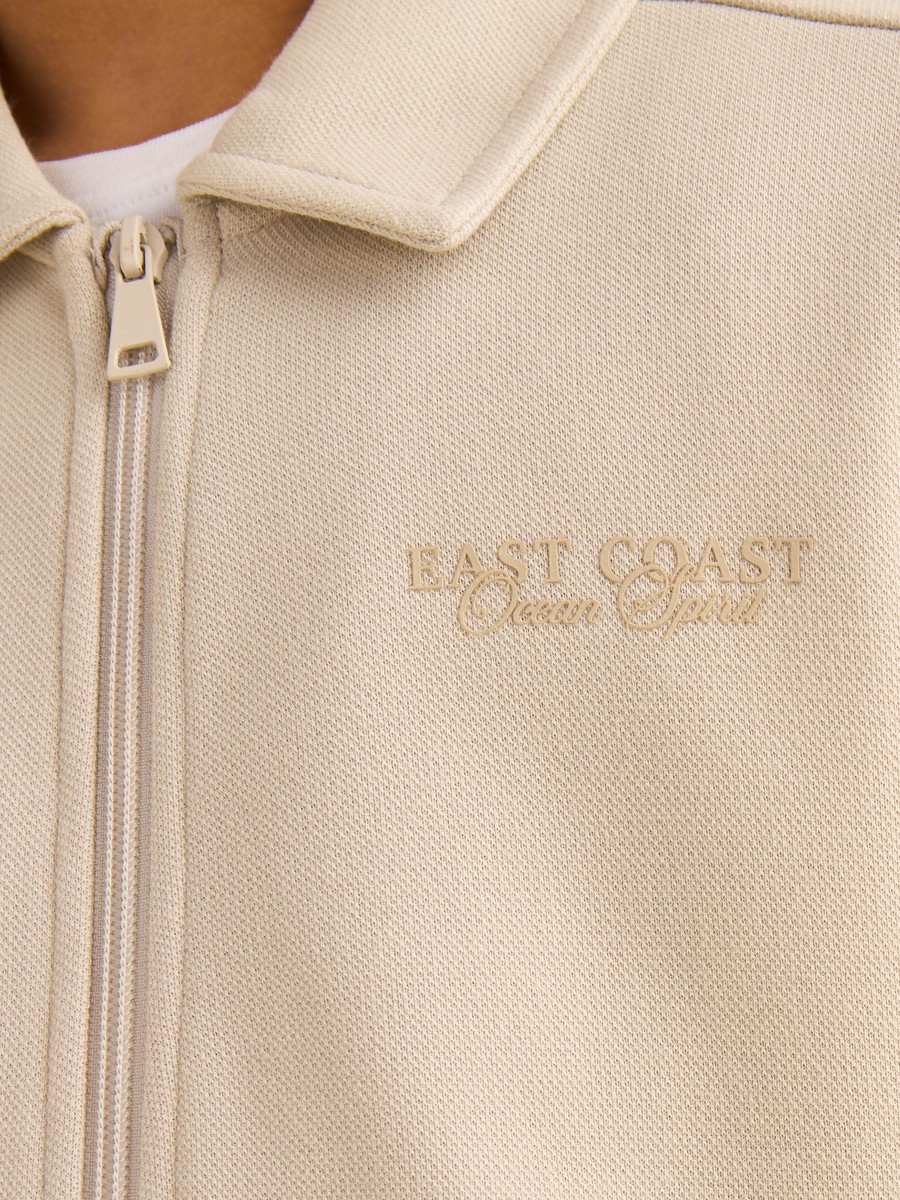 Textured Cotton Bomber Jacket