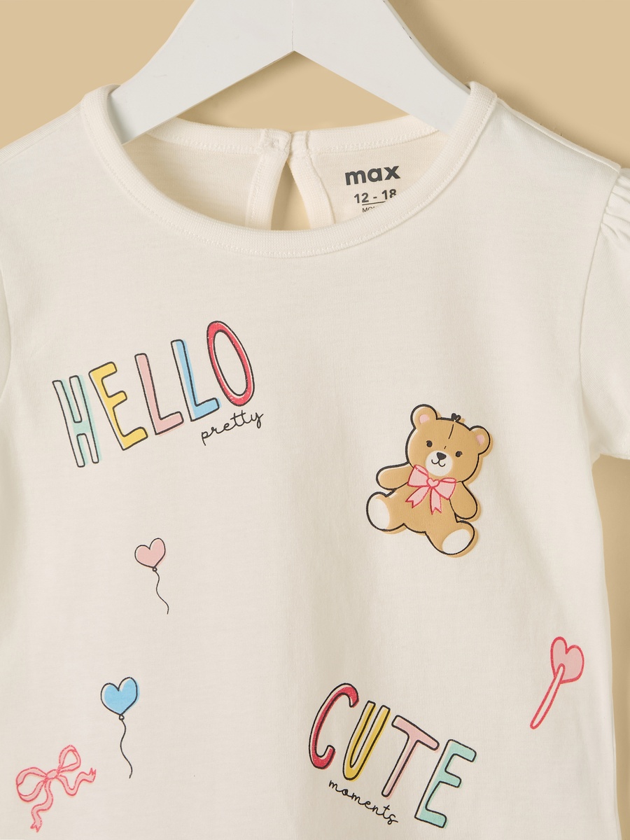 Graphic Print Cotton Top