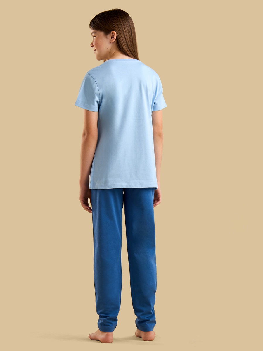 Varsity Print Cotton Pyjama Set
