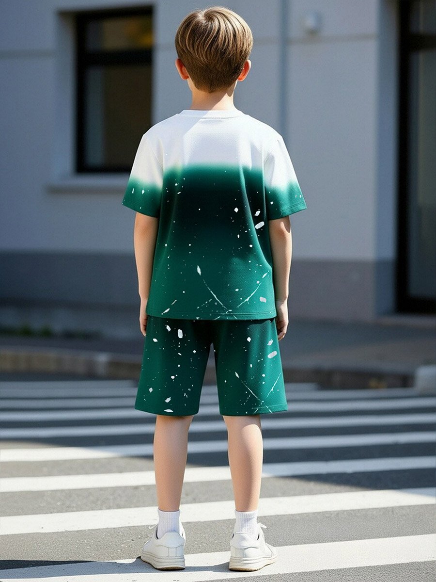 Teen Boys Graphic Print T-Shirt and Shorts Set