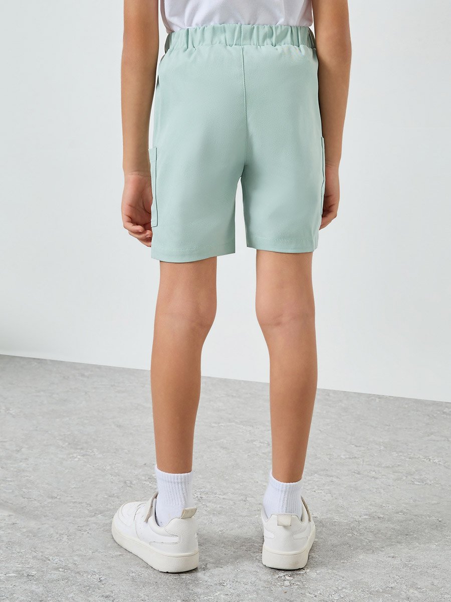 Kids Green Cargo Shorts