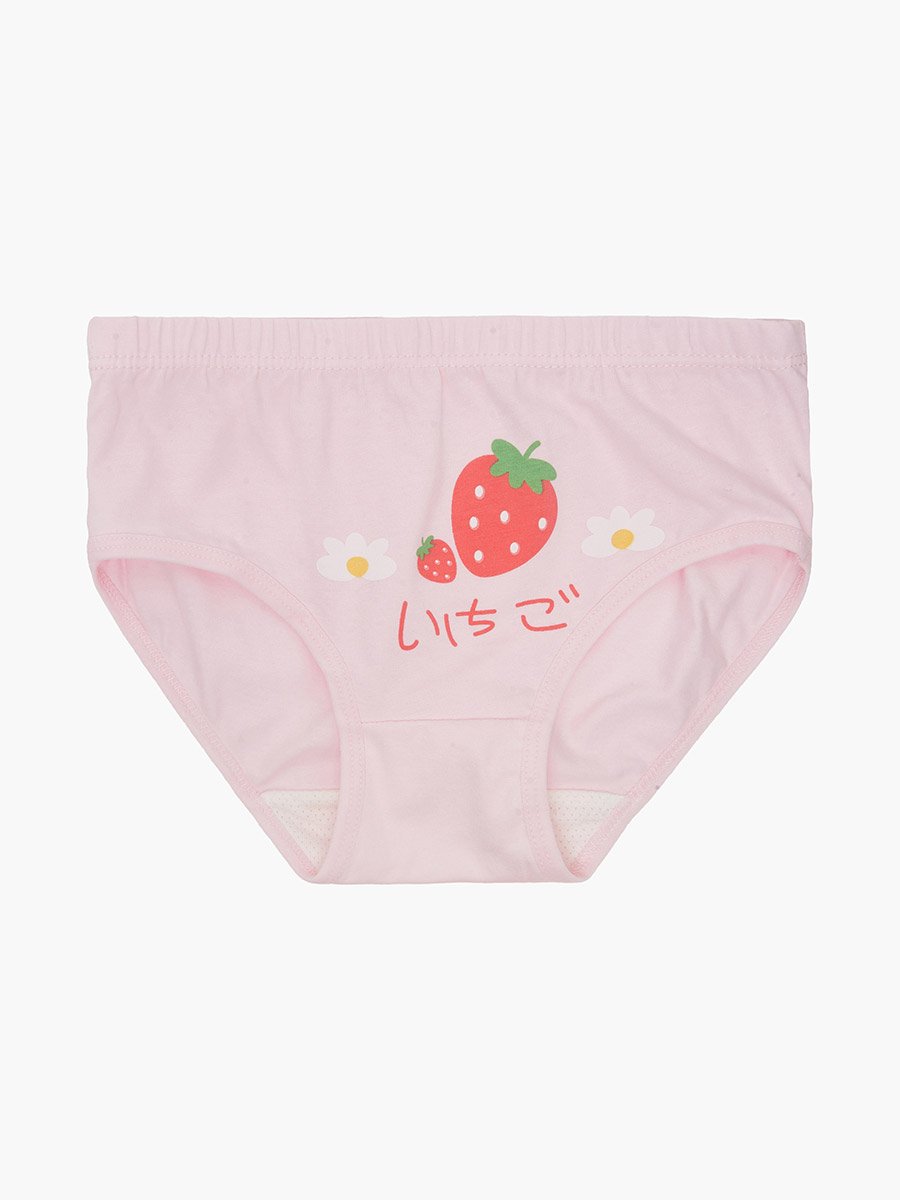 Pack of 4 - Girls Printed Cotton Briefs