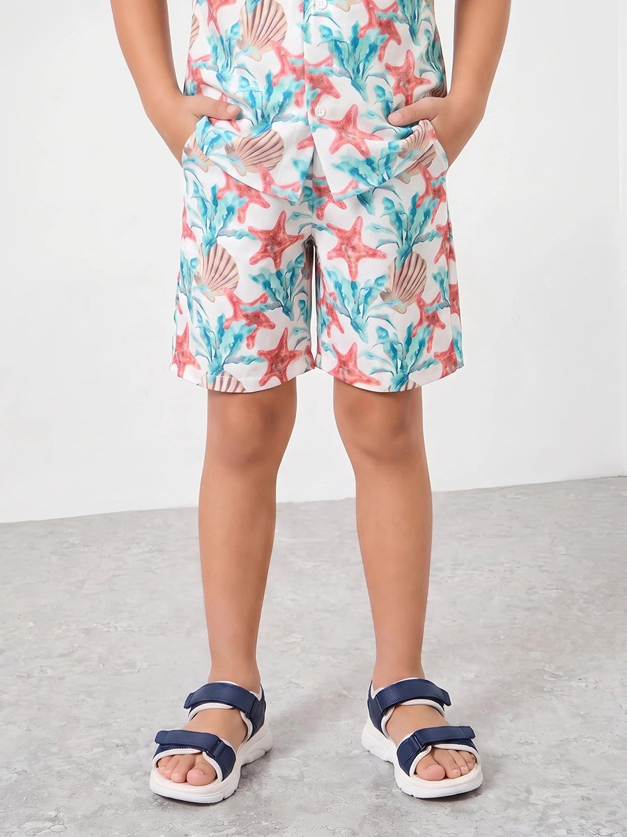 Girls Coastal Printed Shorts