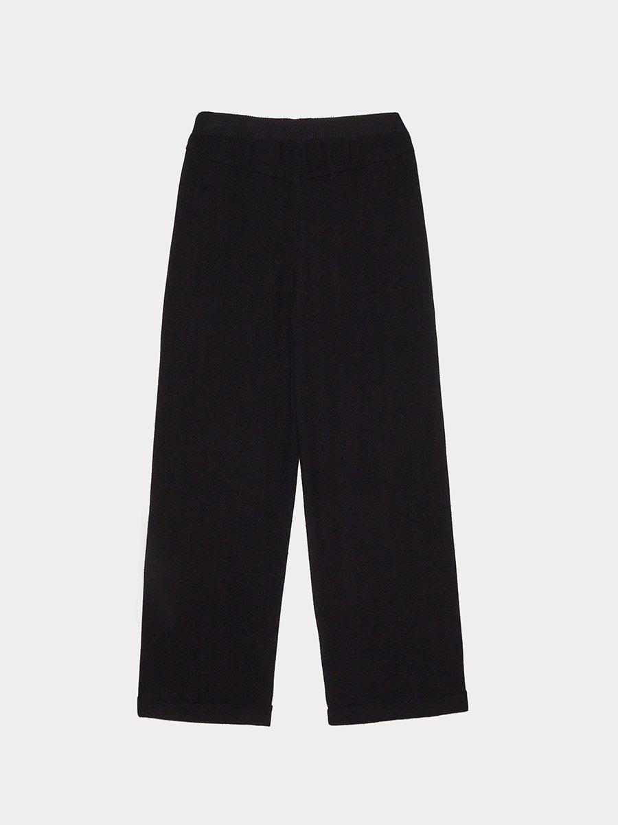 Boys Plain Linen Blend Pants with Roll-Up Hem