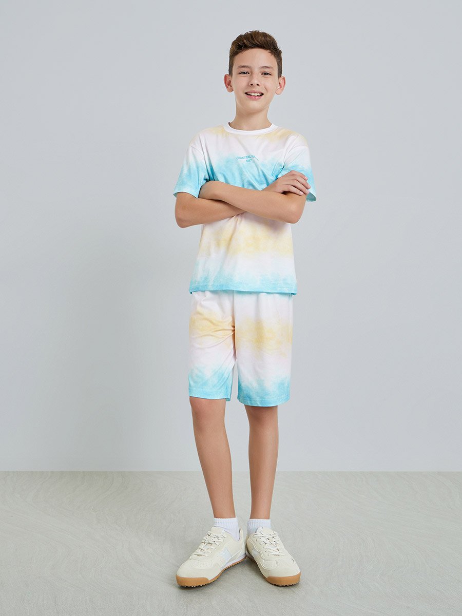 Boys Tie-Dye T-Shirt and Shorts Set