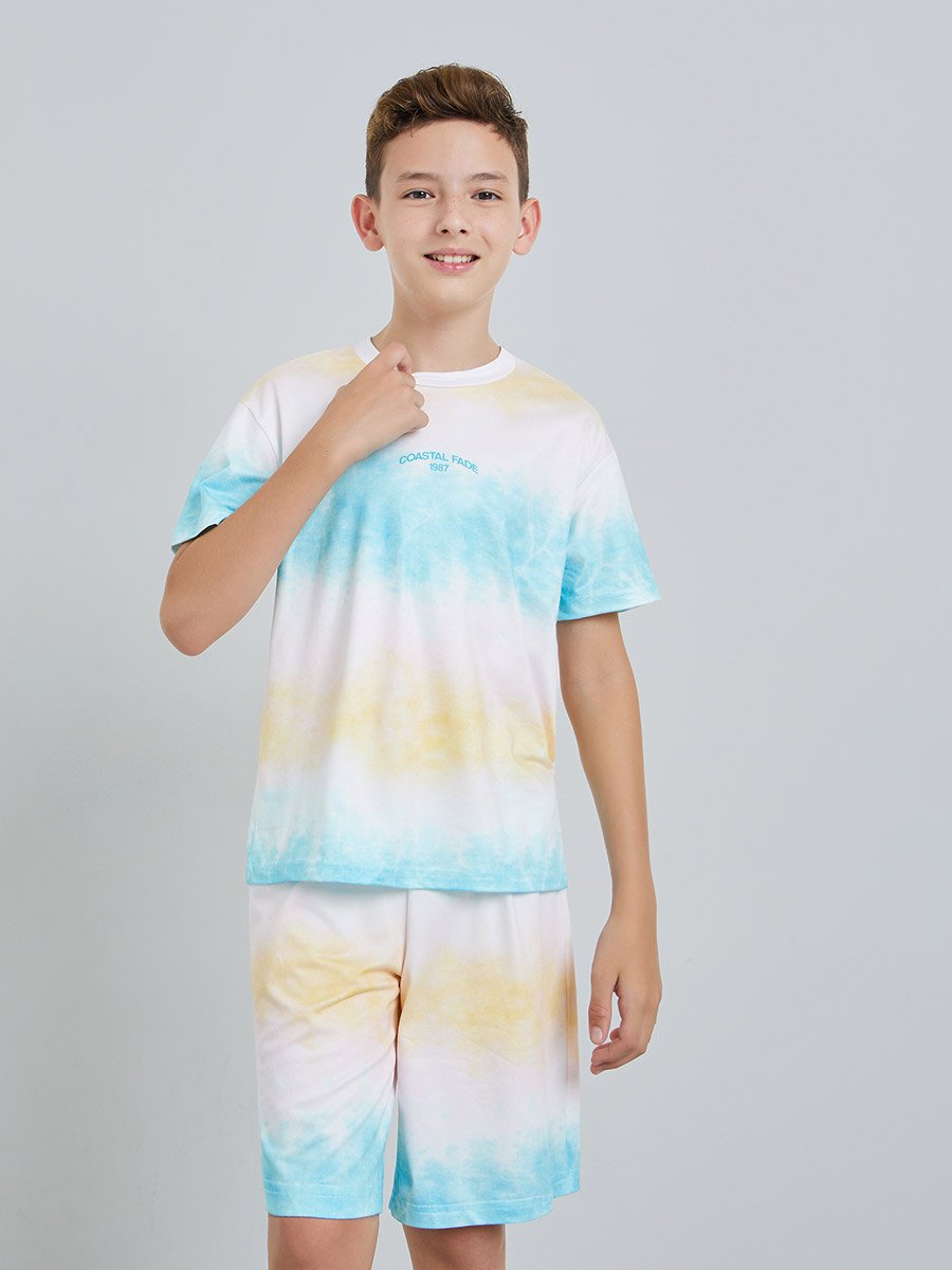 Boys Tie-Dye T-Shirt and Shorts Set