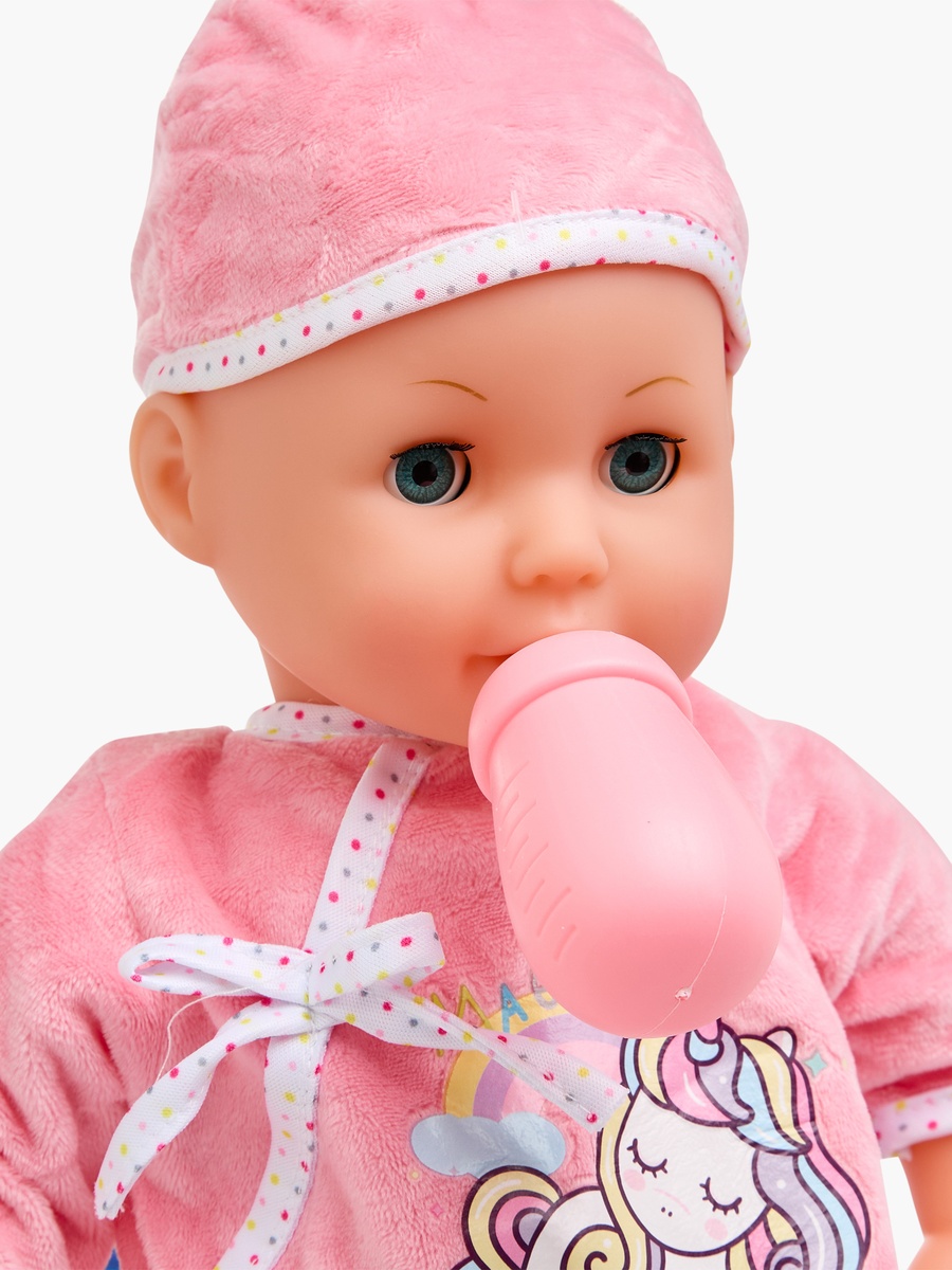 Unicorn Print Baby Doll Playset - 35 cm
