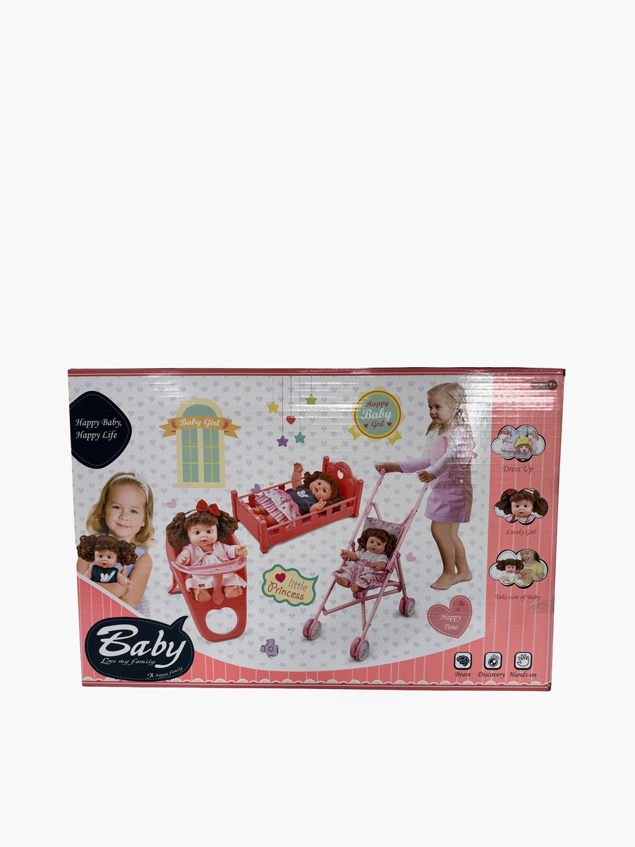 Baby Doll with Trolley Playset
