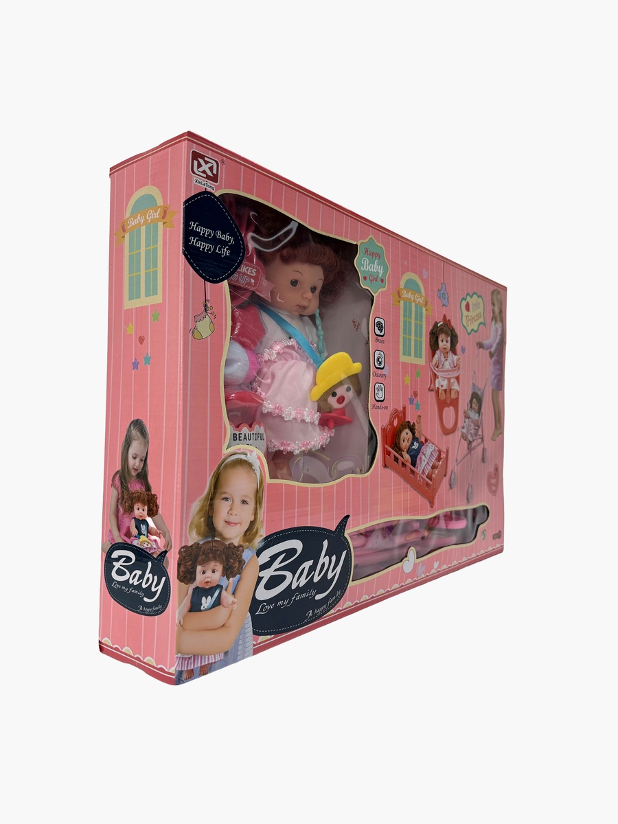 Baby Doll with Trolley Playset