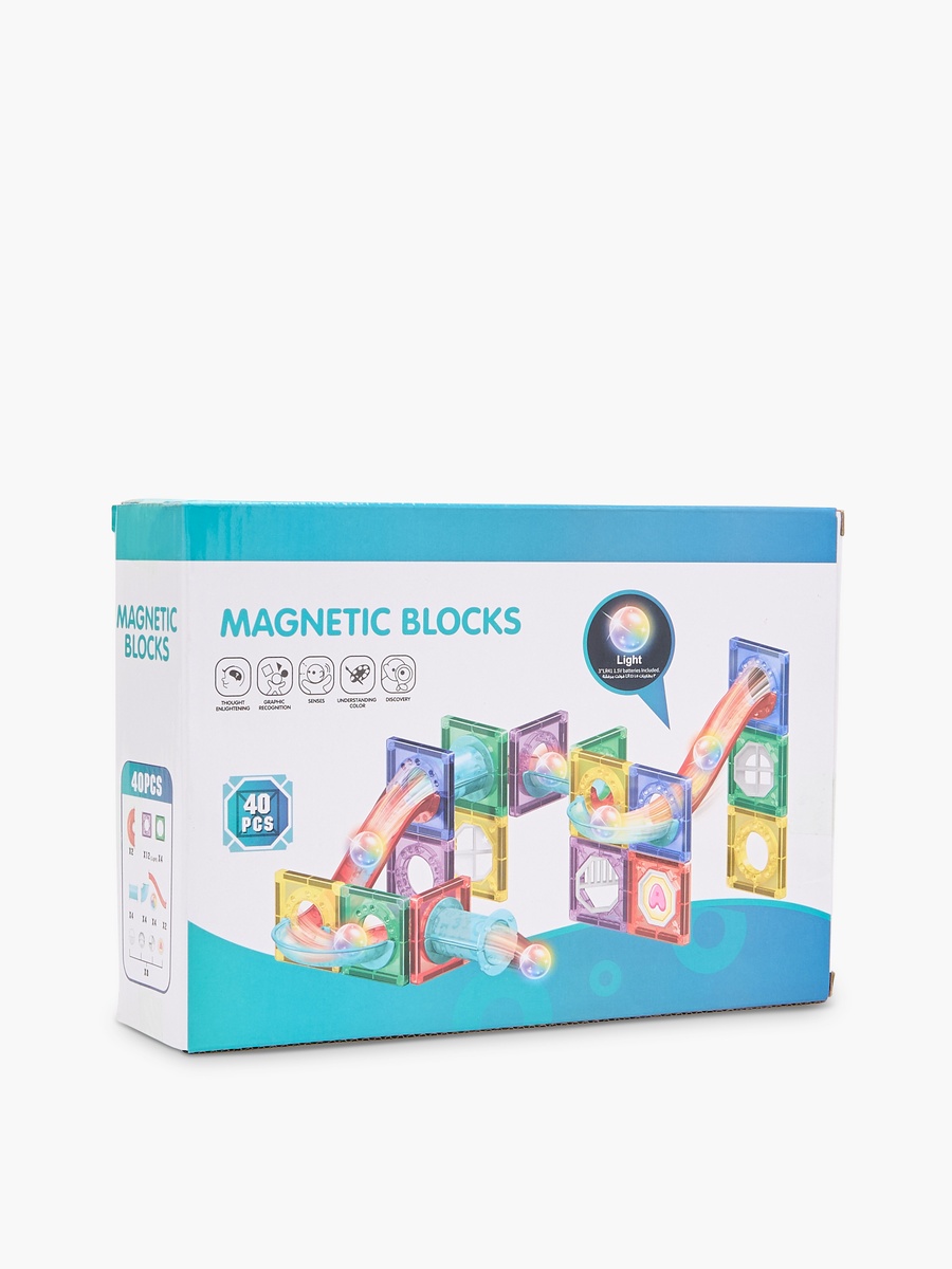40-Piece Magnetic Blocks Playset
