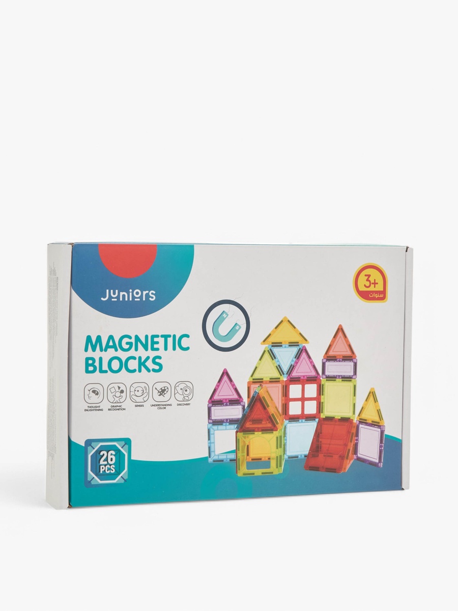 26-Piece Magnetic Blocks Playset