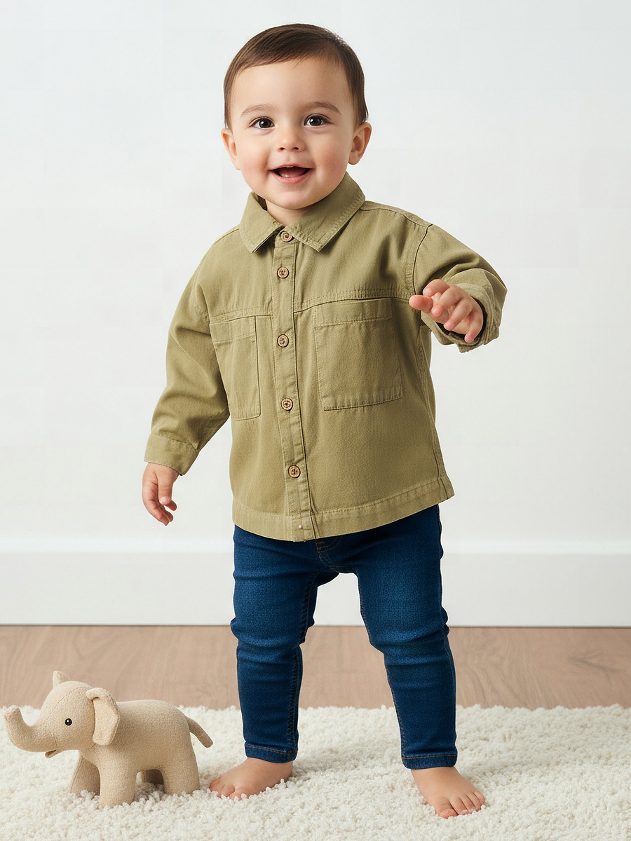 Long Sleeves Shirt with Pockets