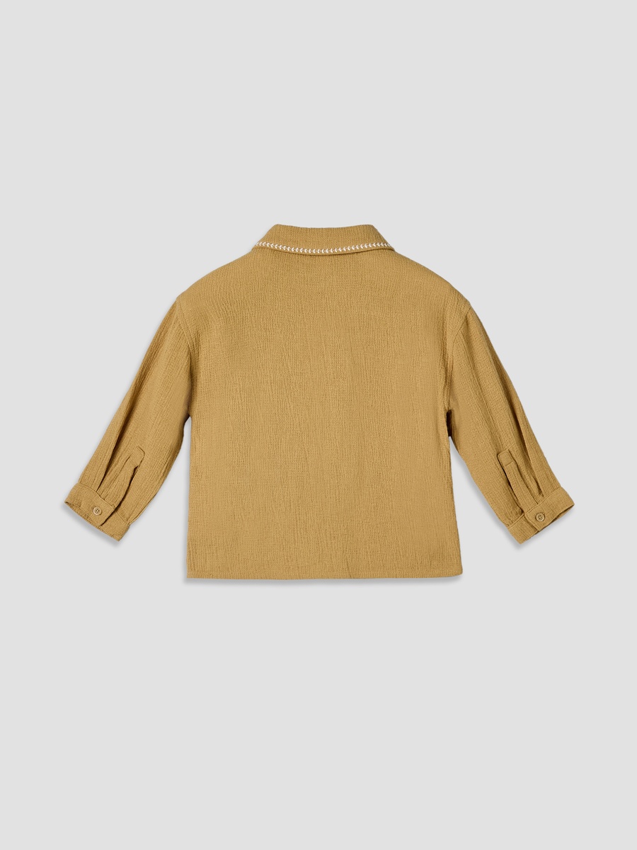 Long Sleeves Shirt with Embroidery