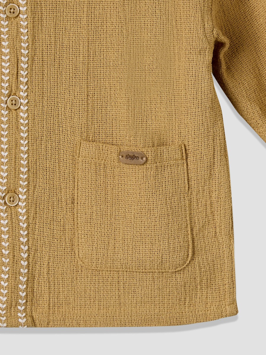 Long Sleeves Shirt with Embroidery