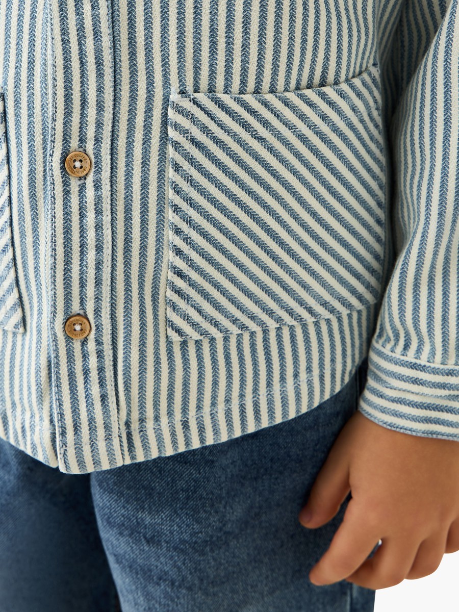 Long Sleeve Shirt with Stripes