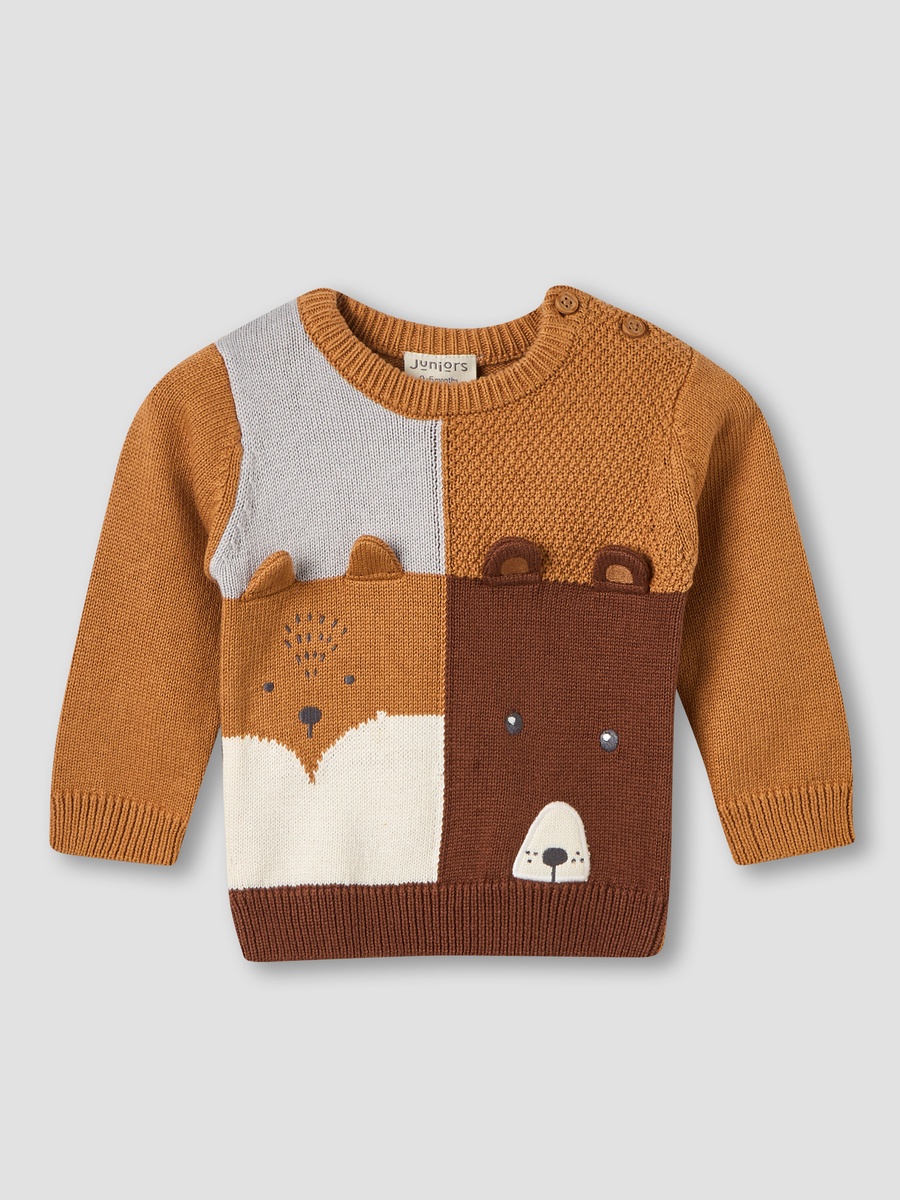 Cotton Crew Neck Long Sleeve Pyjama Set with Button Closure