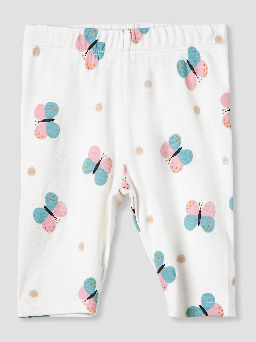 Set of 2 Cotton Long Sleeve Pyjama Set with Butterfly Print