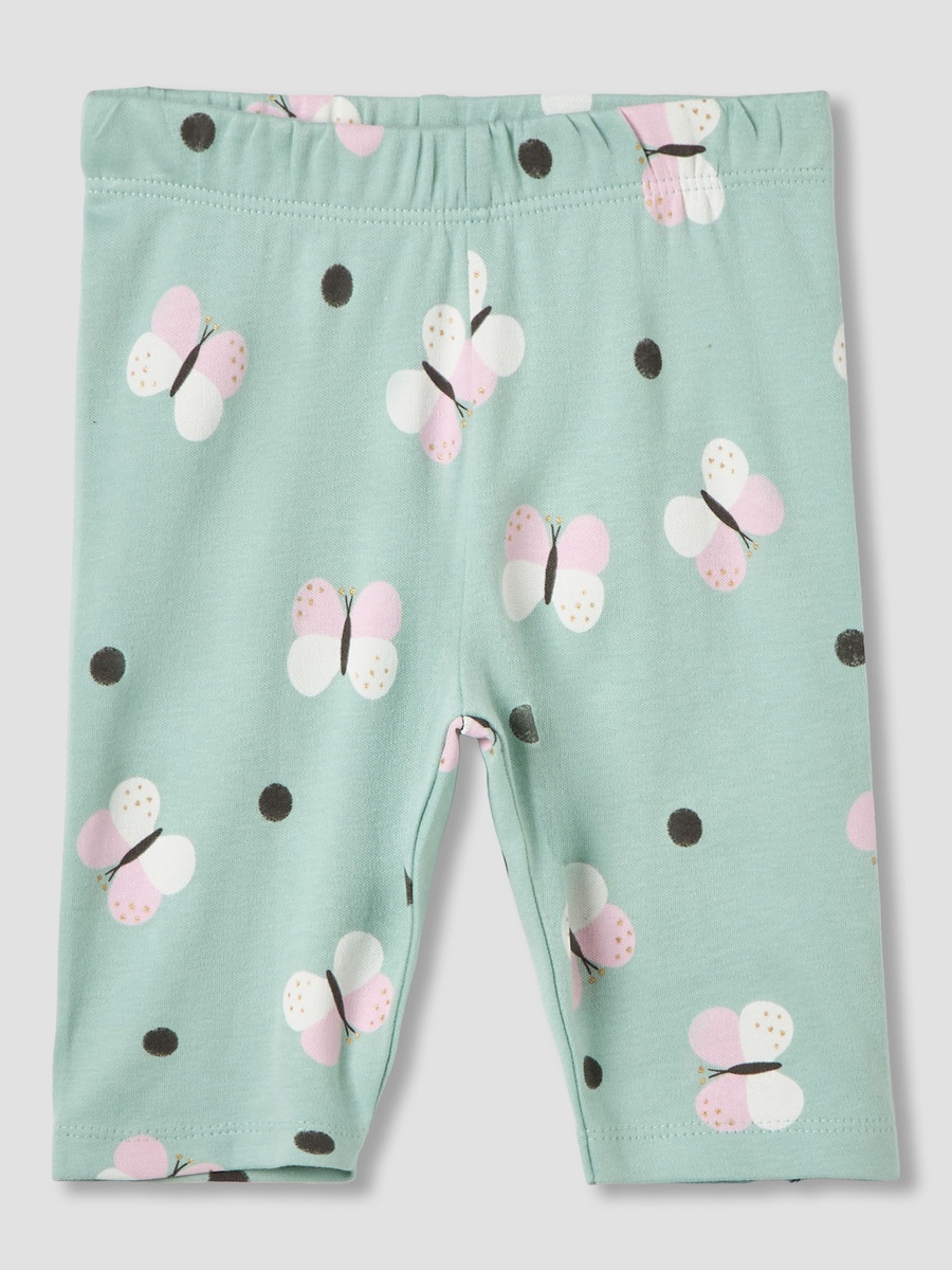 Set of 2 Cotton Long Sleeve Pyjama Set with Butterfly Print