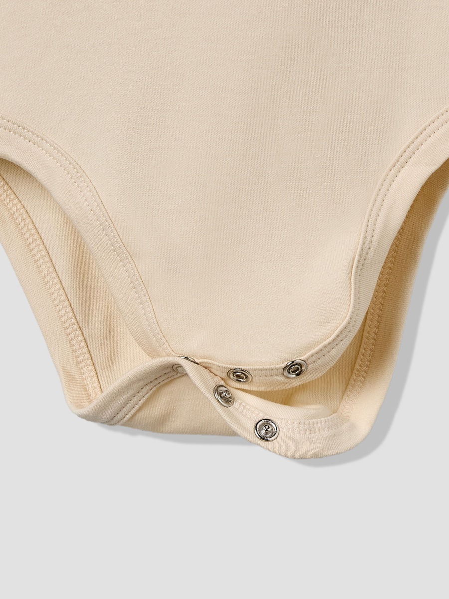 Pack of 5 Cotton Round Neck Sleeveless Bodysuit with Giraffe Print