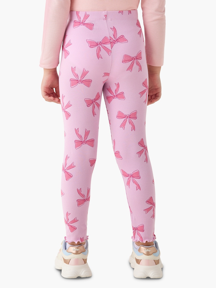 Leggings with Bow Print