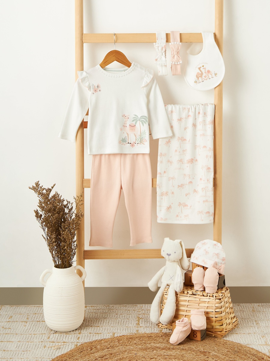 Baby Bib with Camel Print