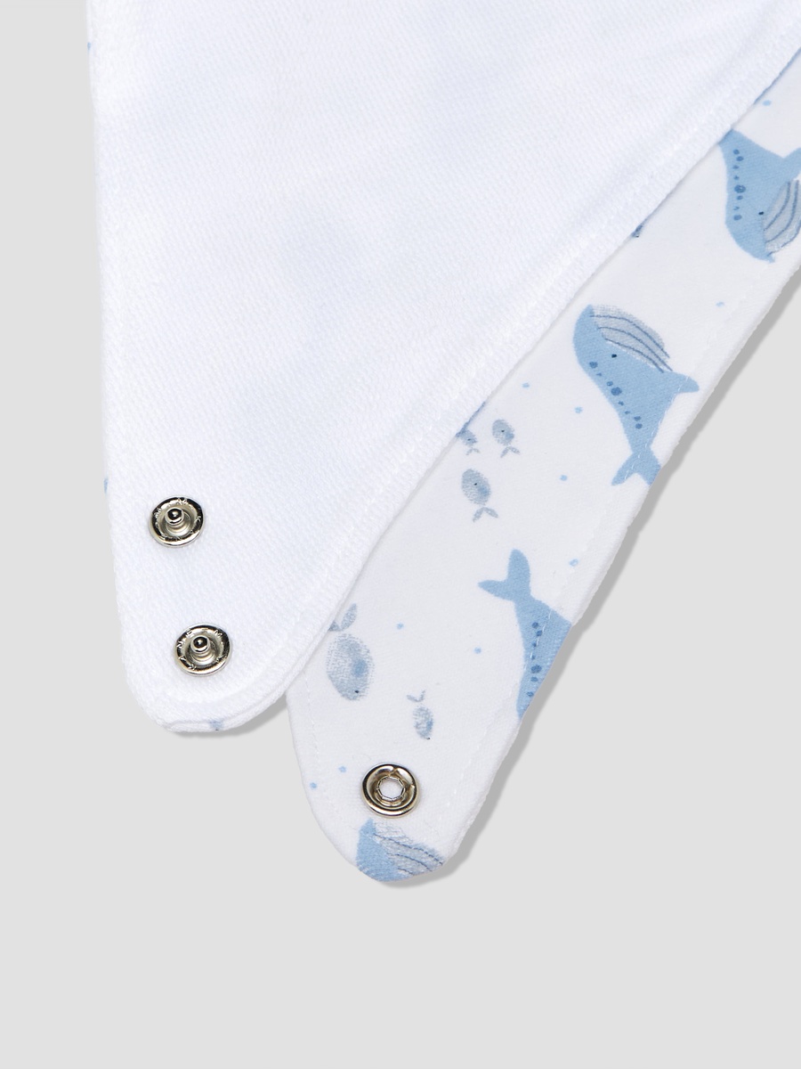 Pack of 3 Baby Bib with Snap Button Closure