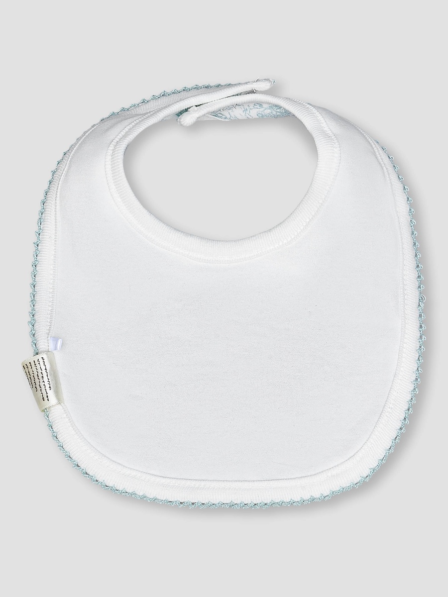 Baby Bib with Toile Print
