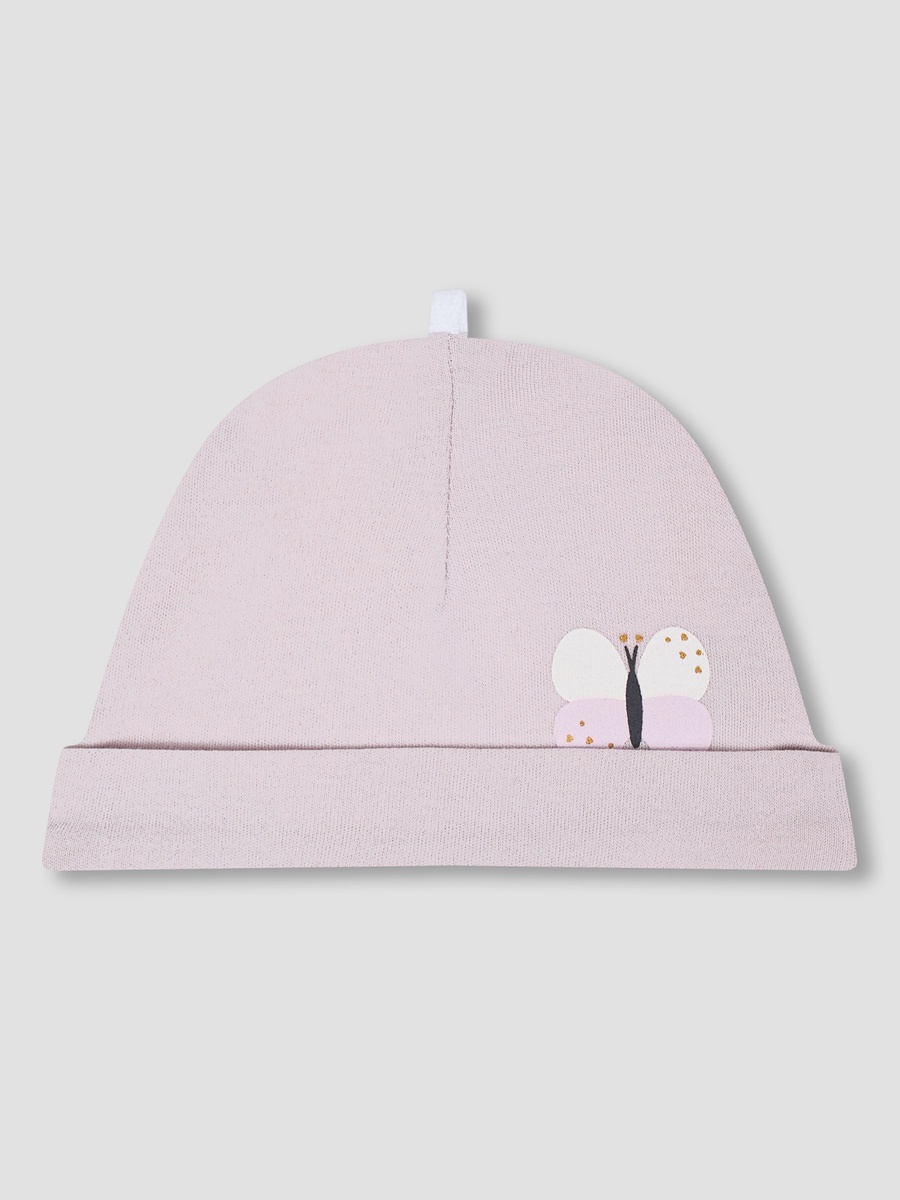 Pack of 2 Cap with Butterfly Print