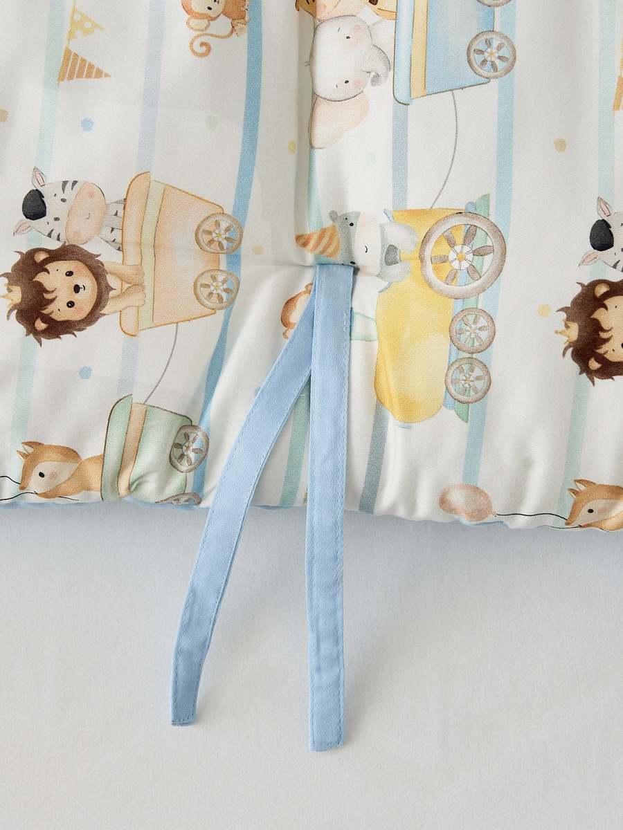 Fancy Fluff Safari Print 6-Piece Baby Bed Set - 58x84 cm