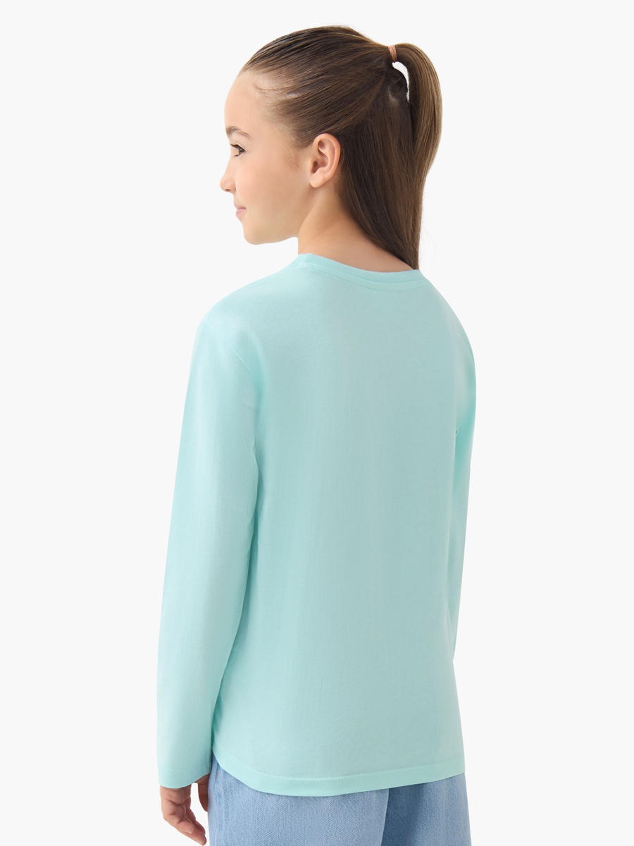 Crew Neck Long Sleeves T-Shirt with Graffiti Print