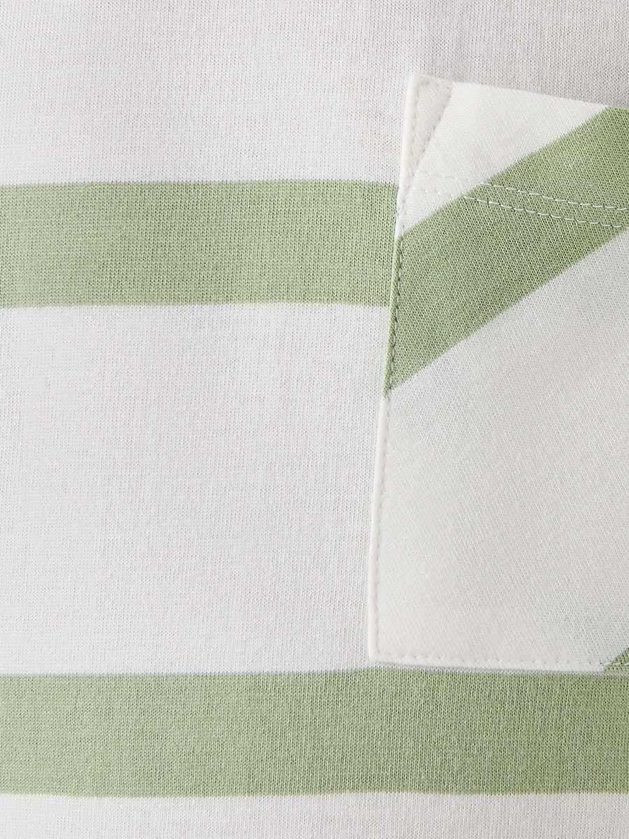Crew Neck Short Sleeves T-Shirt with Stripes