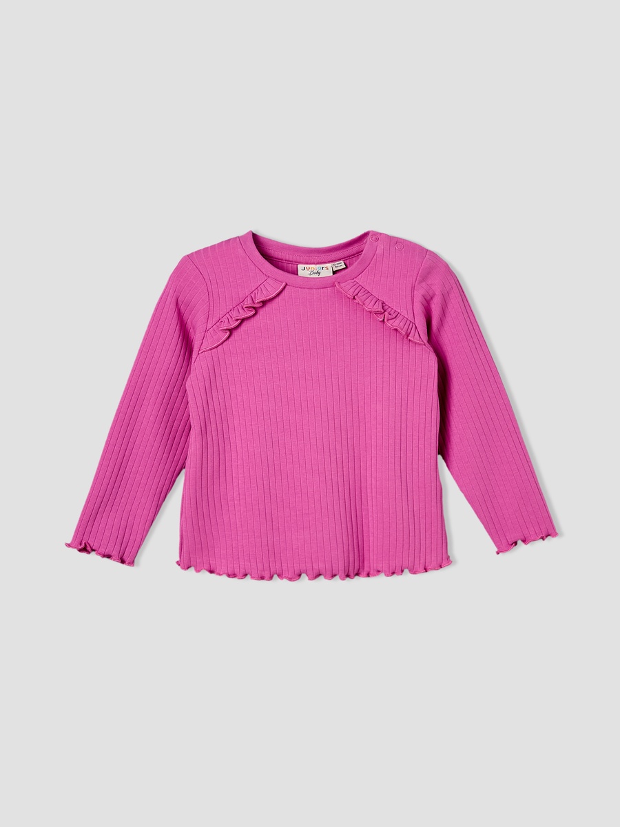 Pack of 2 Crew Neck Long Sleeves T-Shirt with Applique Detail