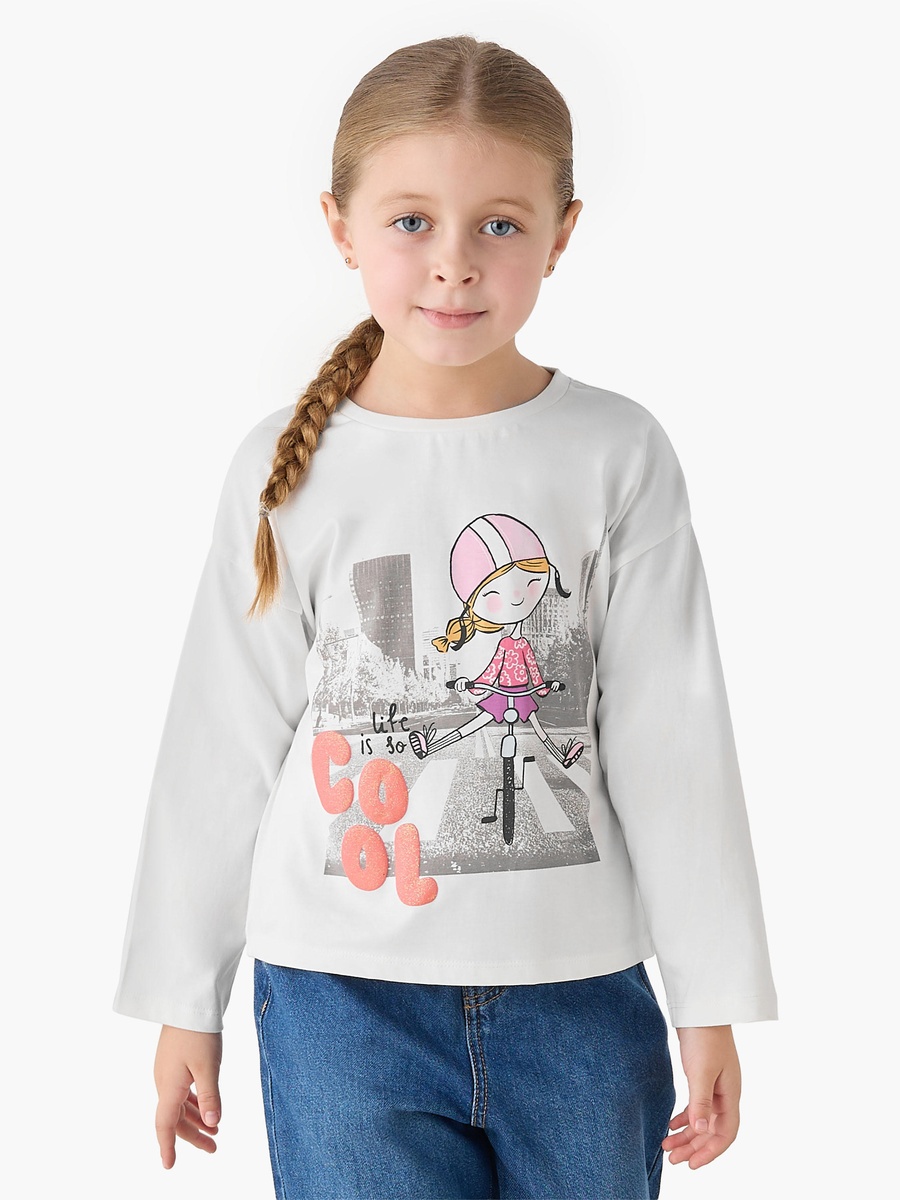 Crew Neck Long Sleeves T-Shirt with Graphic Print