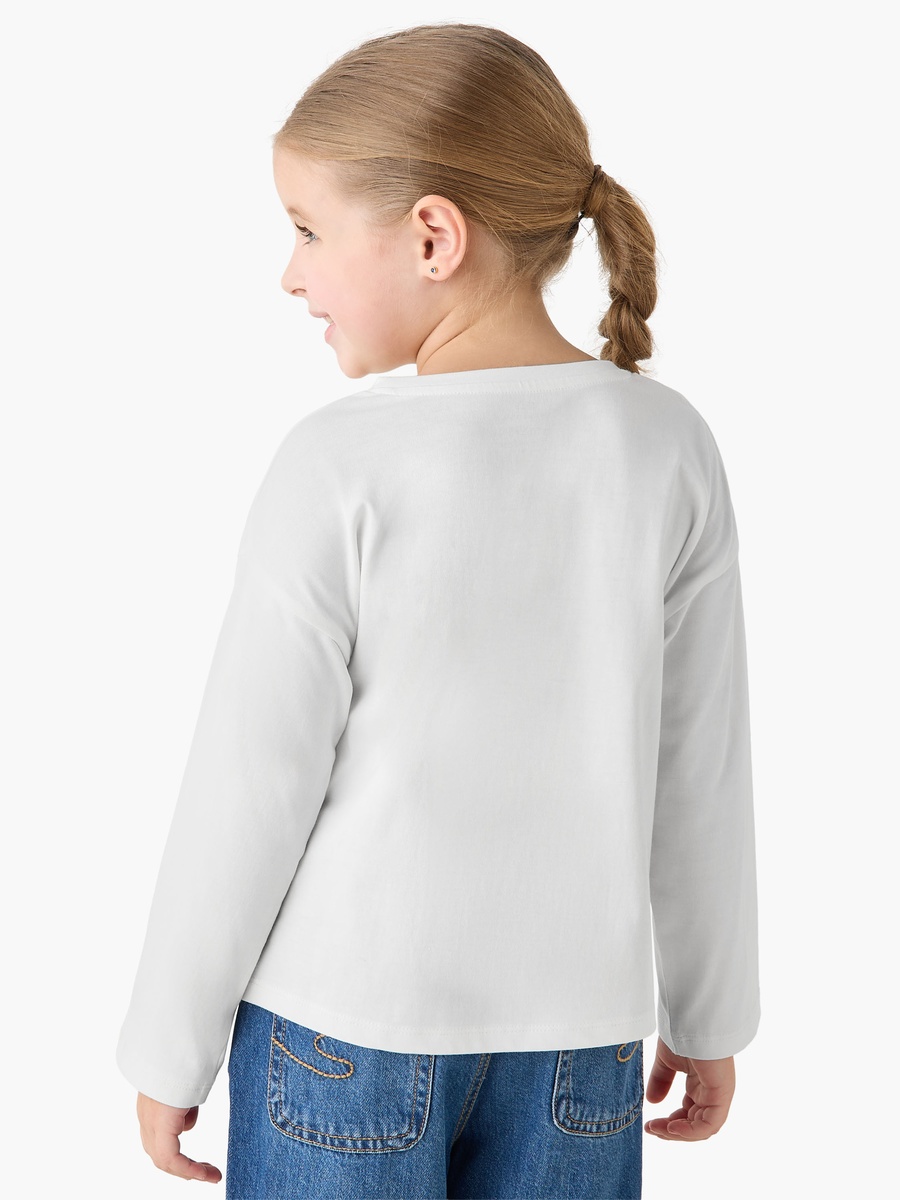 Crew Neck Long Sleeves T-Shirt with Graphic Print