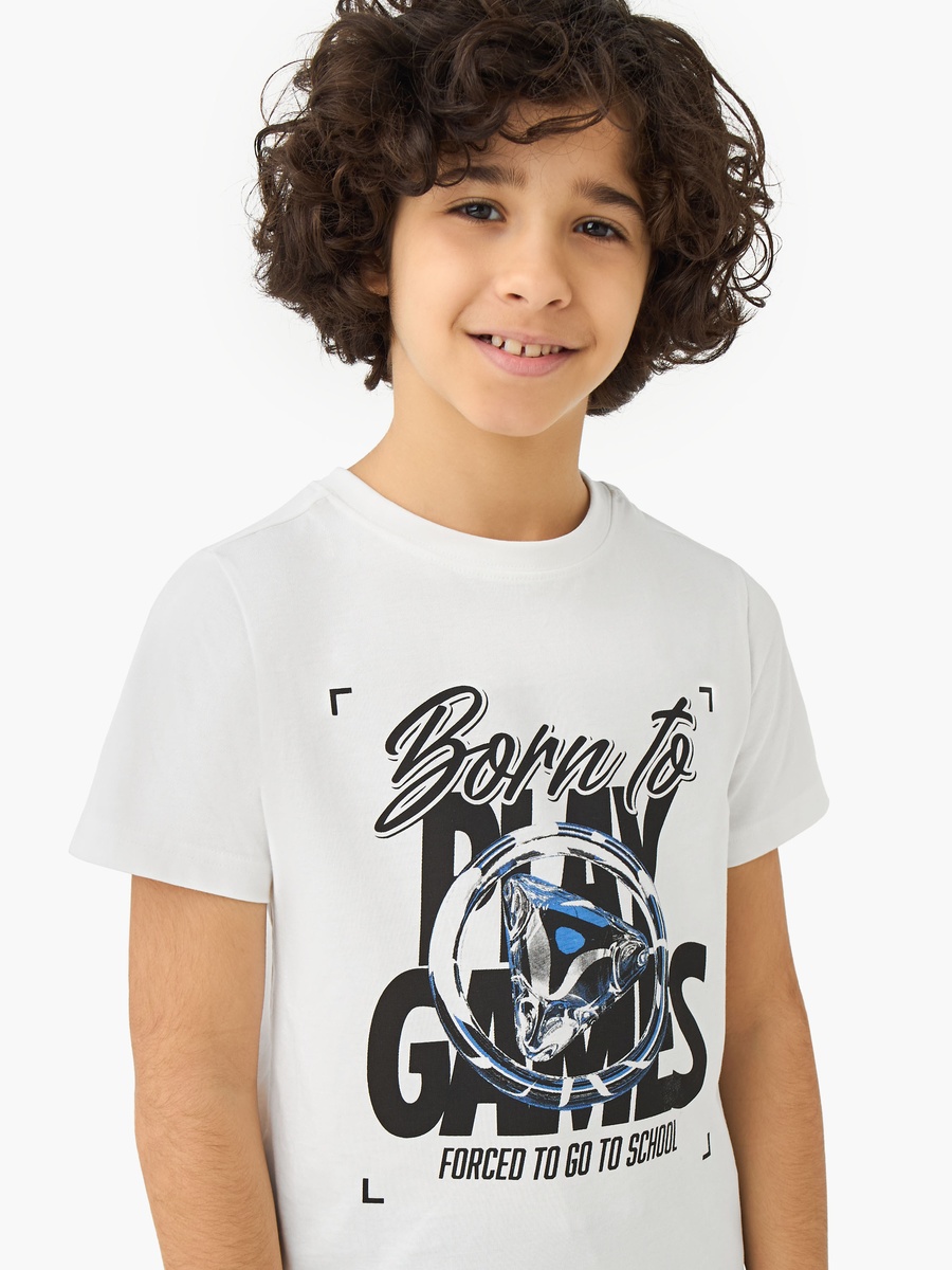 Crew Neck Short Sleeves T-Shirt with Graphic Print