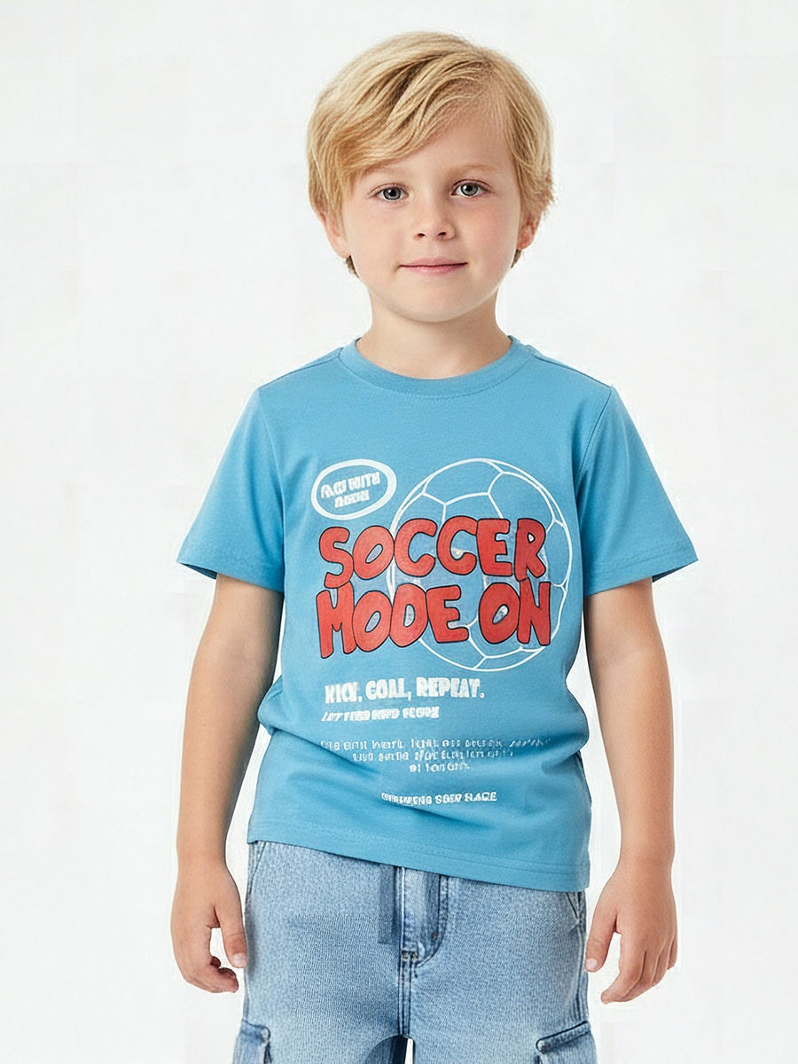 Crew Neck Short Sleeves T-Shirt with Graphic Print