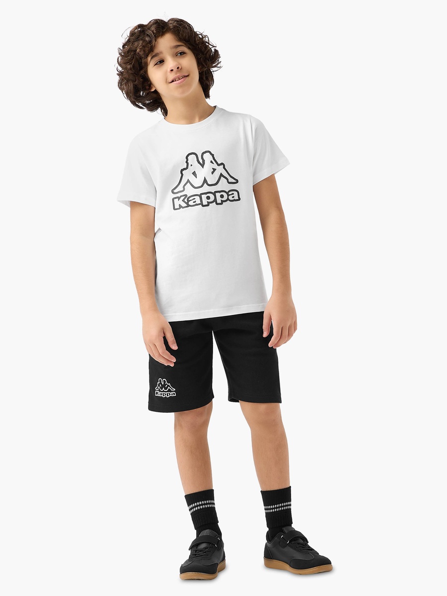 Crew Neck Short Sleeves T-Shirt with Logo Print