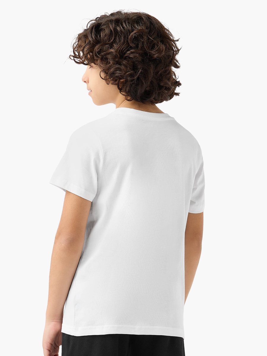 Crew Neck Short Sleeves T-Shirt with Logo Print
