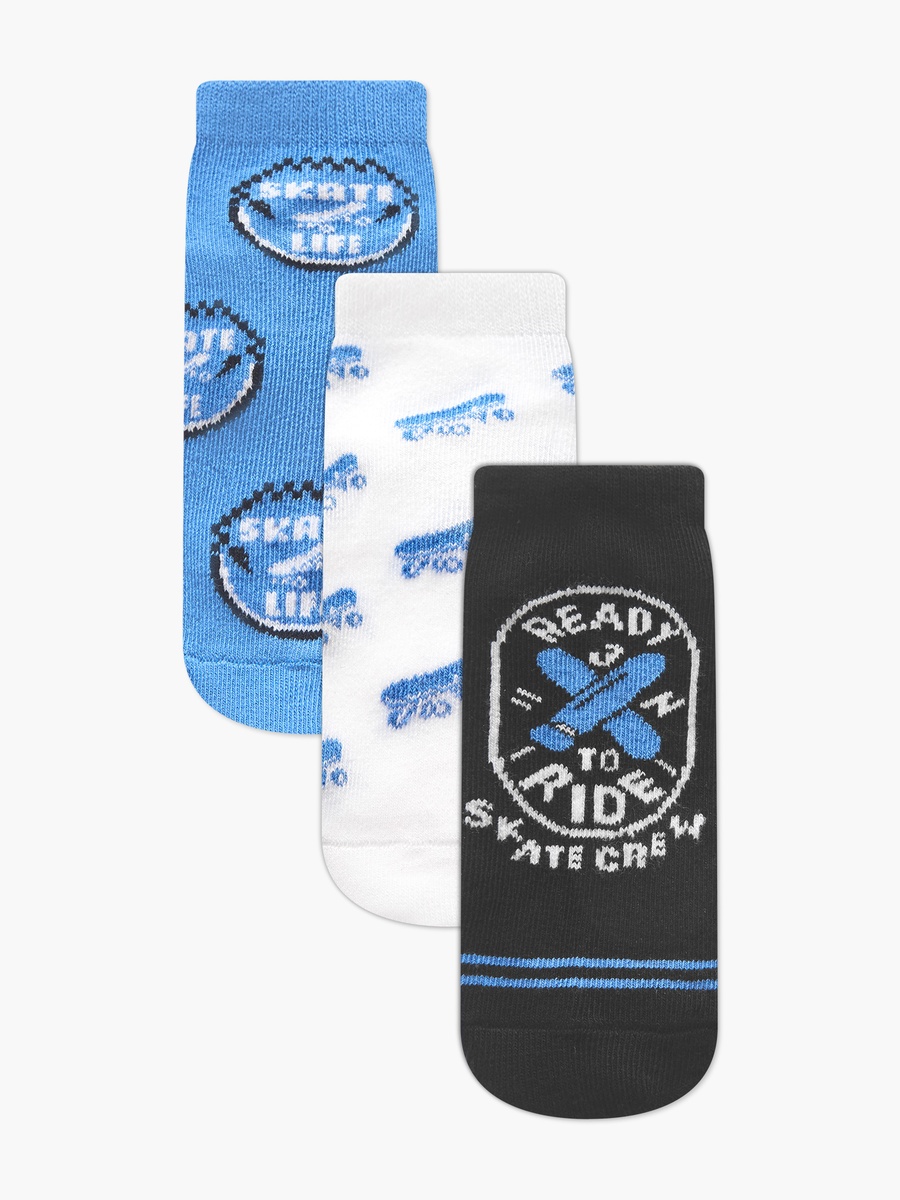 Pack of 3 Socks with Skate Print